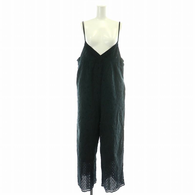 イエナ IENA 23AW レースオールインワン サロペット ワイド F 黒 