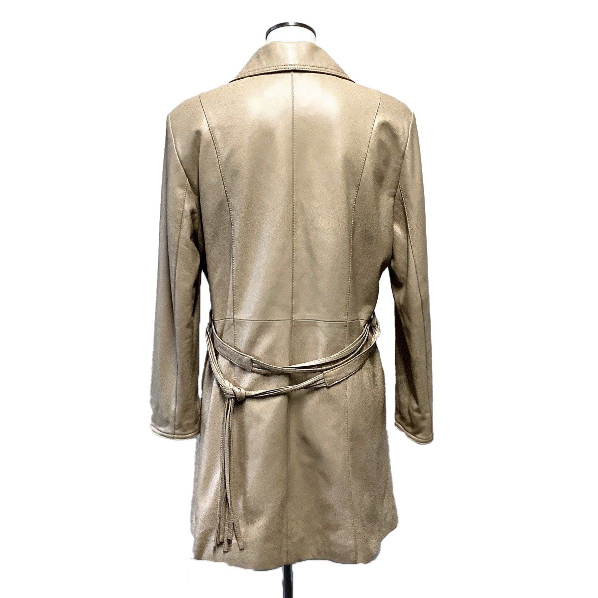 美品 BALMAIN バルマン コート アウター 上着 ファー付き ベージュ 羊