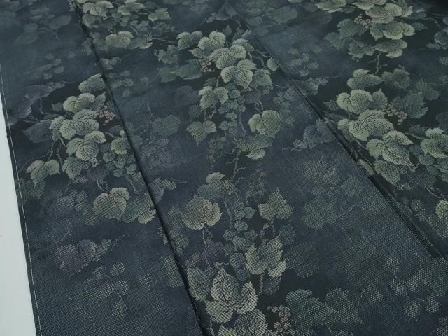 平和屋本店□極上 都喜ヱ門 本場大島紬 9マルキ 葡萄ごよみ 藤絹織物  