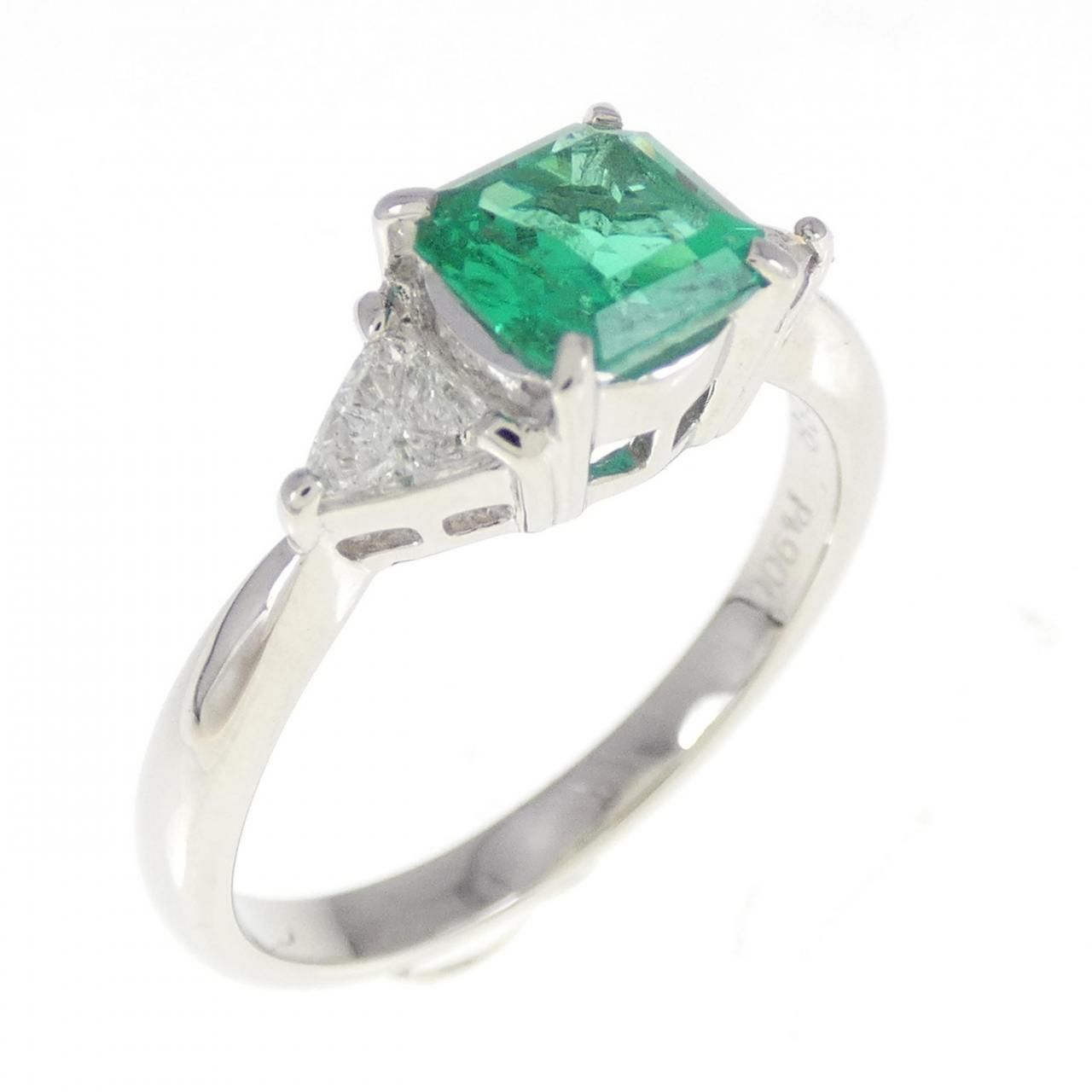 PT エメラルド リング 0.68CT PT エメラルド リング 0.68CT