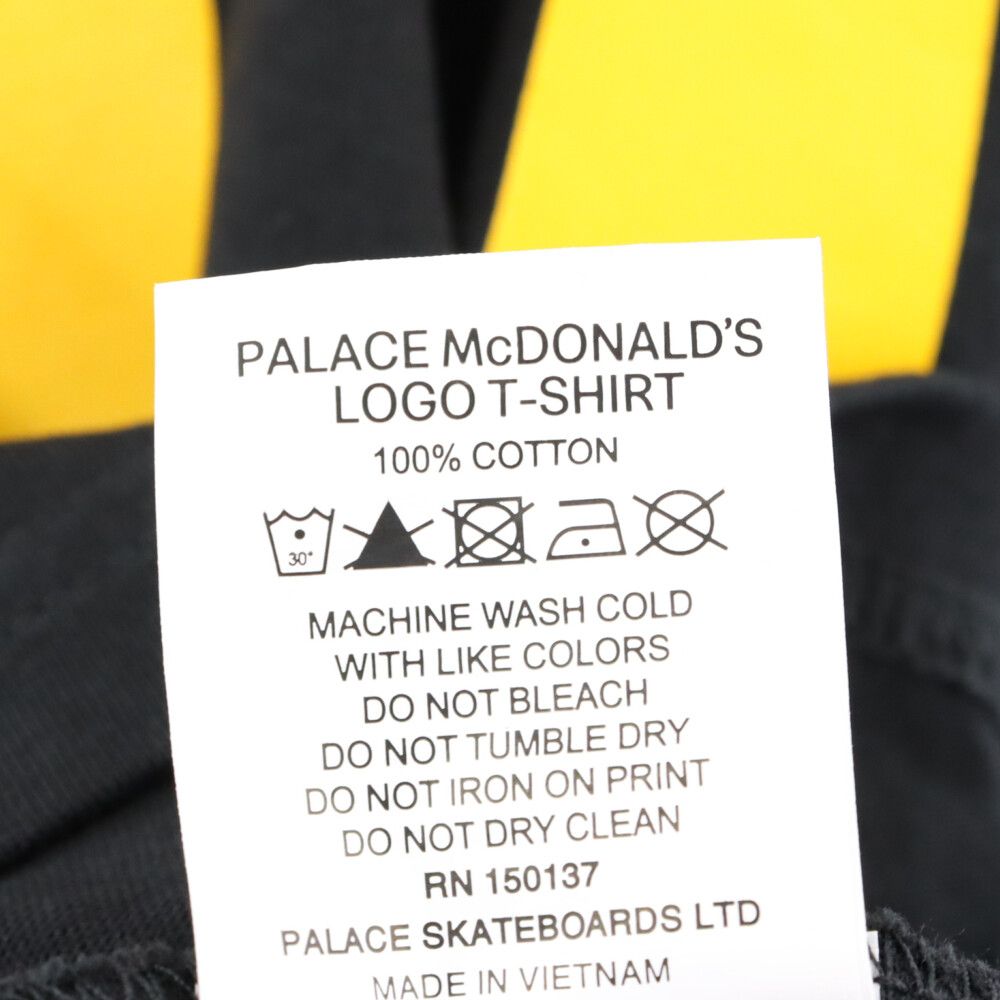 サイズPalace Skateboards Tシャツ McDONALD'S 新品 黒