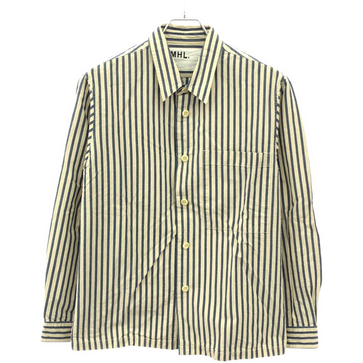 マーガレットハウエル コットンストライプシャツ Ⅱ