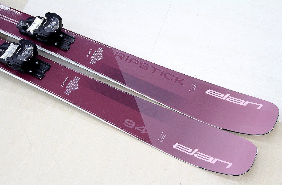 札幌市 清田区 エラン elan スキー板 RIPSTICK リップスティック94 162㎝ ビンディング付き ワインレッド エンジ系 elan エラン スキー板 RIPSTICK 94 162cm + ATTACK14MN 23/24年モデル