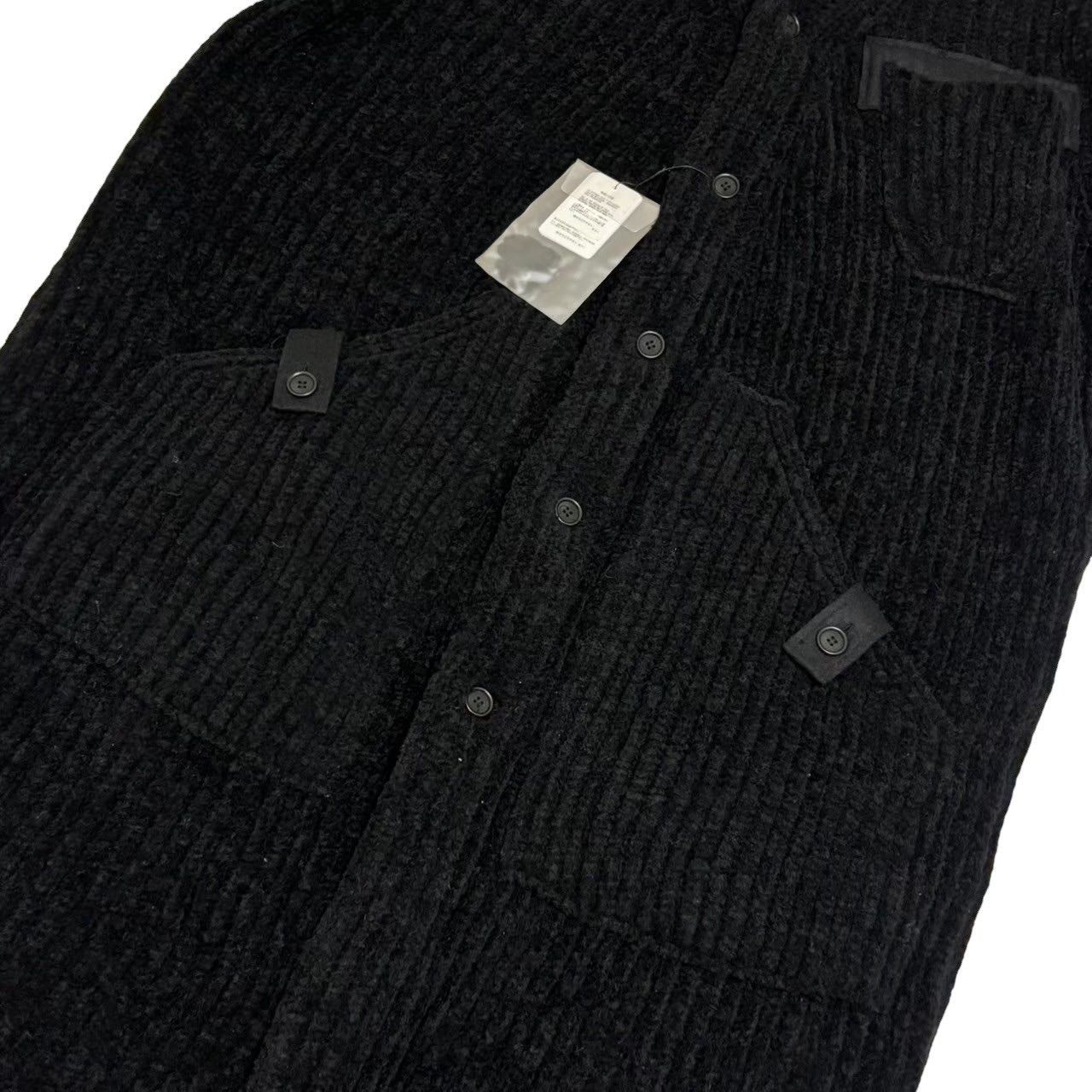 未使用タグ付き YOHJI YAMAMOTO ヤマモトヨウジ ノーカラーコート 黒 