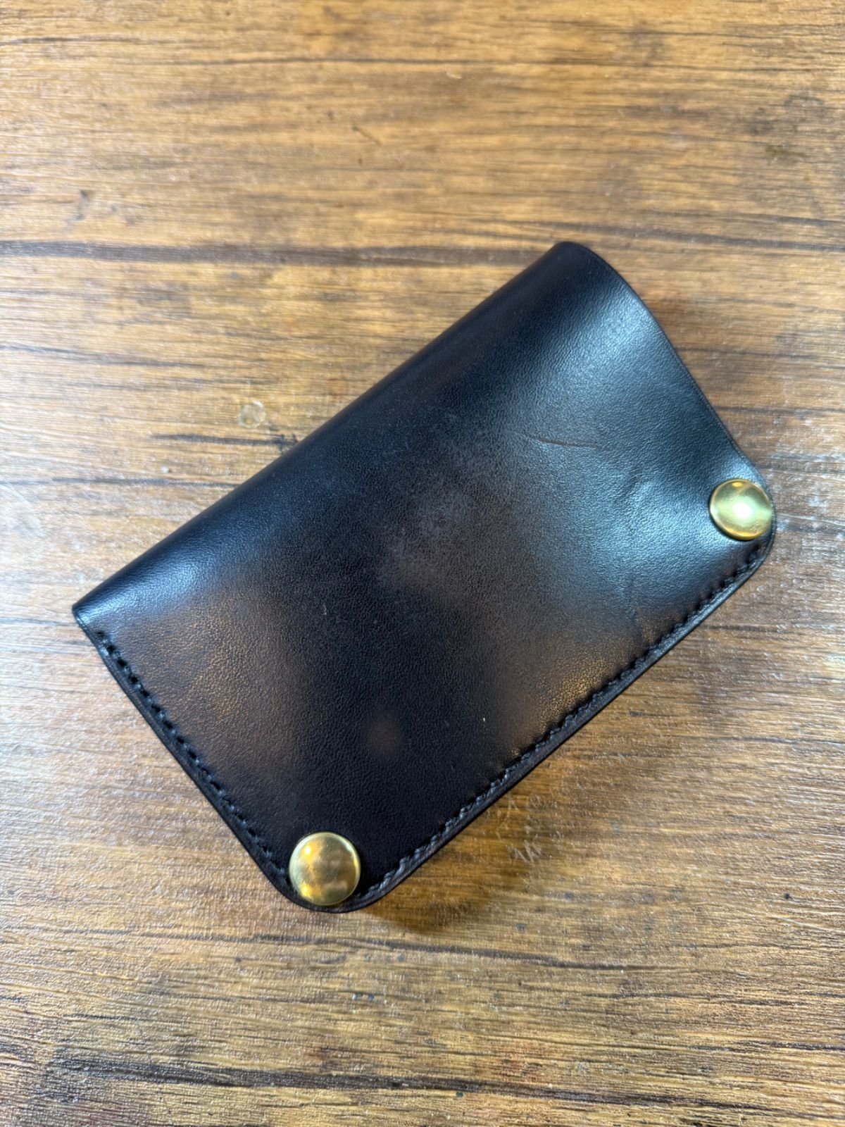 受注製作 WK-06 S カード段縦型 ミドルトラッカーウォレット クロムエクセル