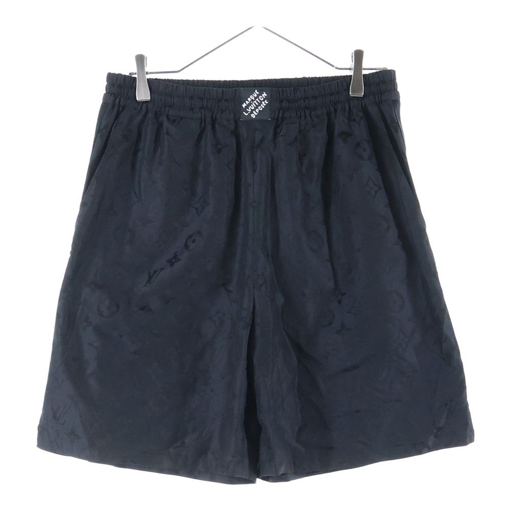 LOUIS VUITTON ルイヴィトン 25AW Monogram Moire Silk Shorts モノグラム モアレ ジャガードハーフパンツ シルクショーツ ブラック RM252MV SHC HTP31W