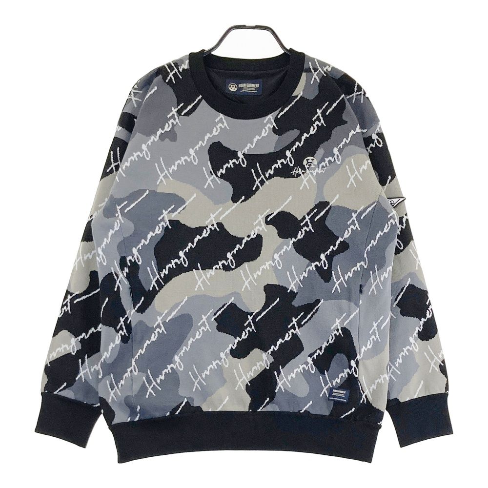 サイズ 48 HORN GMT ホーン ガーメント 裏地付き ニット セーター カモフラ グレー系 240101442146 ゴルフウェア メンズ ストスト