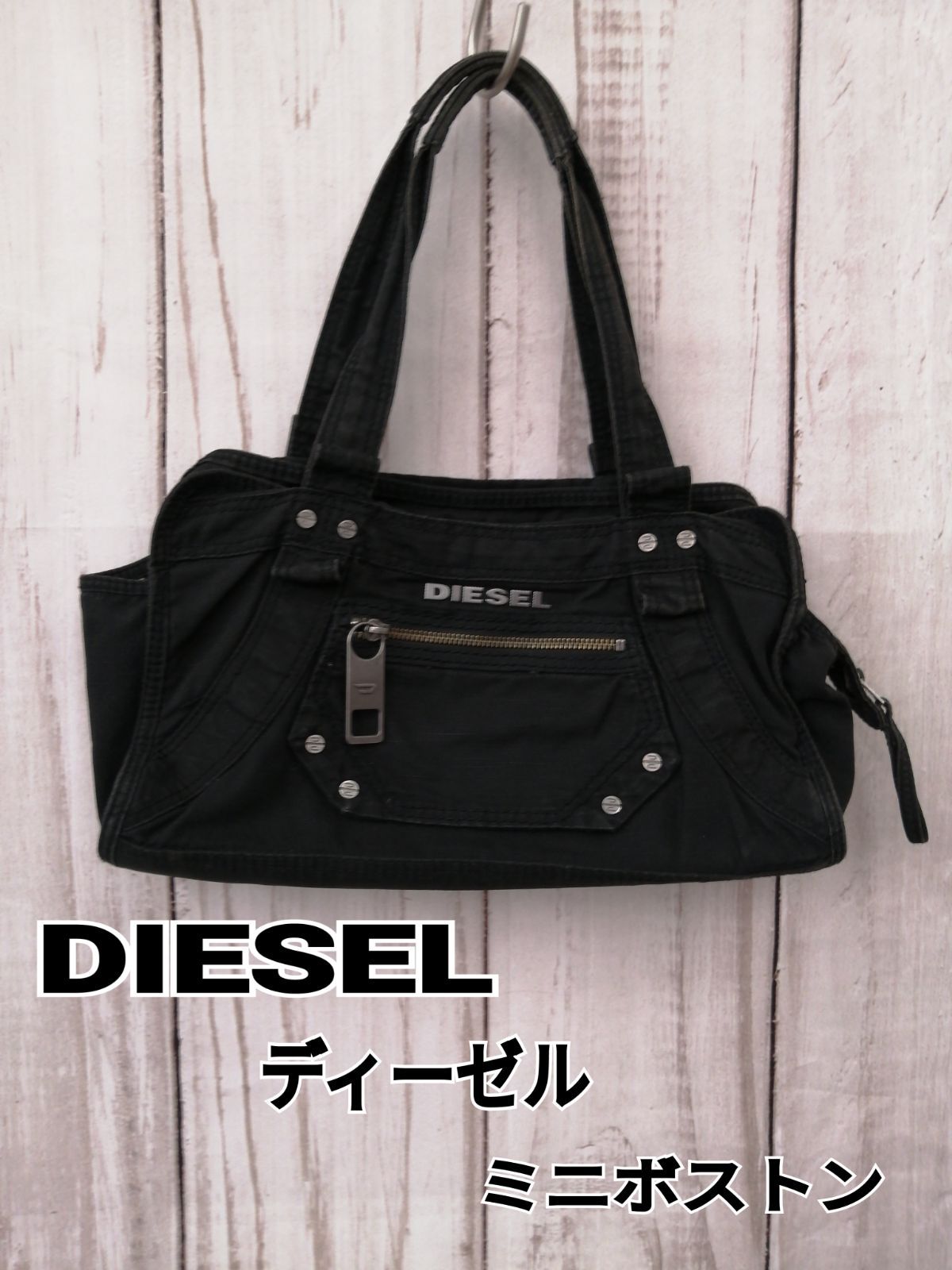 国産】 00s ディーゼル アーカイブ ハンドバッグ ミニボストン DIESEL 