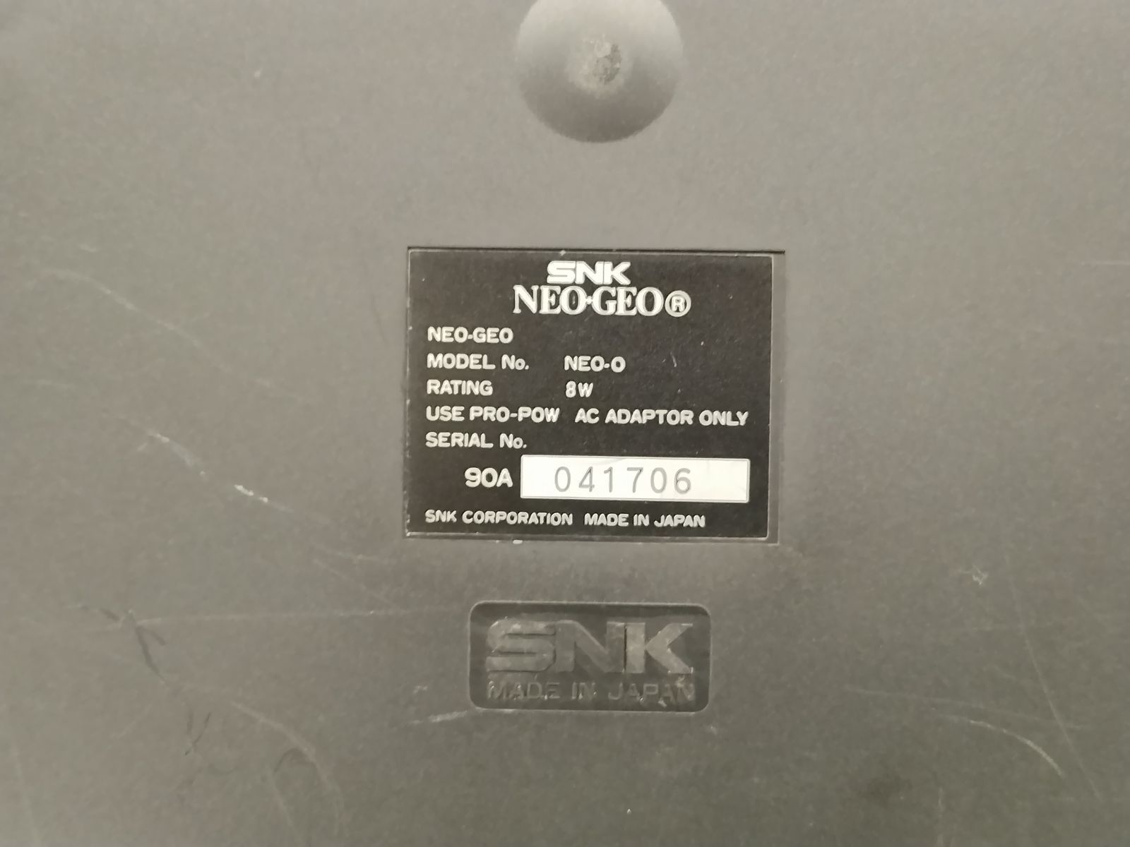 ジャンク本体】NEOGEO(ネオジオ)本体＋ファイティングスティックNEO 