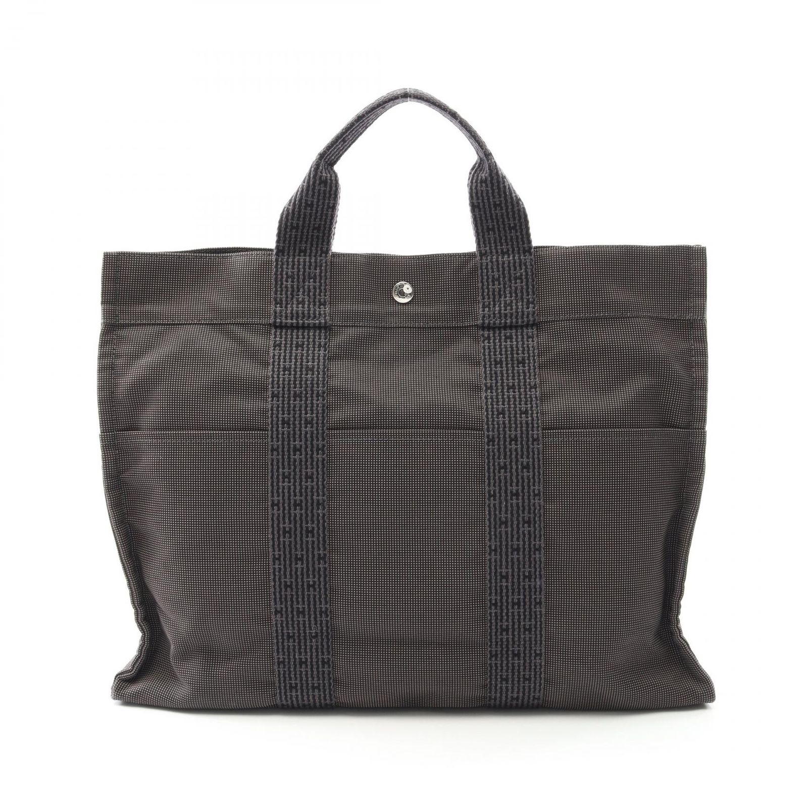 エルメス HERMES トートバッグ エールラインMM 100951M グレー ナイロン エールライントートMM ユニセックス Used A