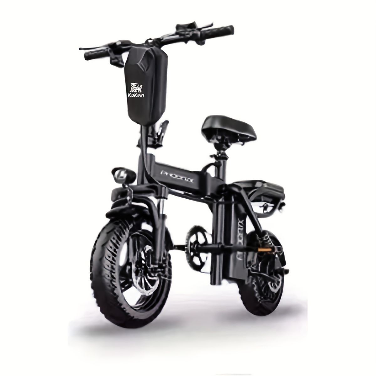 大容量2L＆全天候保護 電動スクーターハンドルバッグ EVAハードシェル＆PU構造 クイックリリース 通勤 ショッピング アウトドアに最適 iPhone Android対応 ブラック BRIGHTFACE_UK