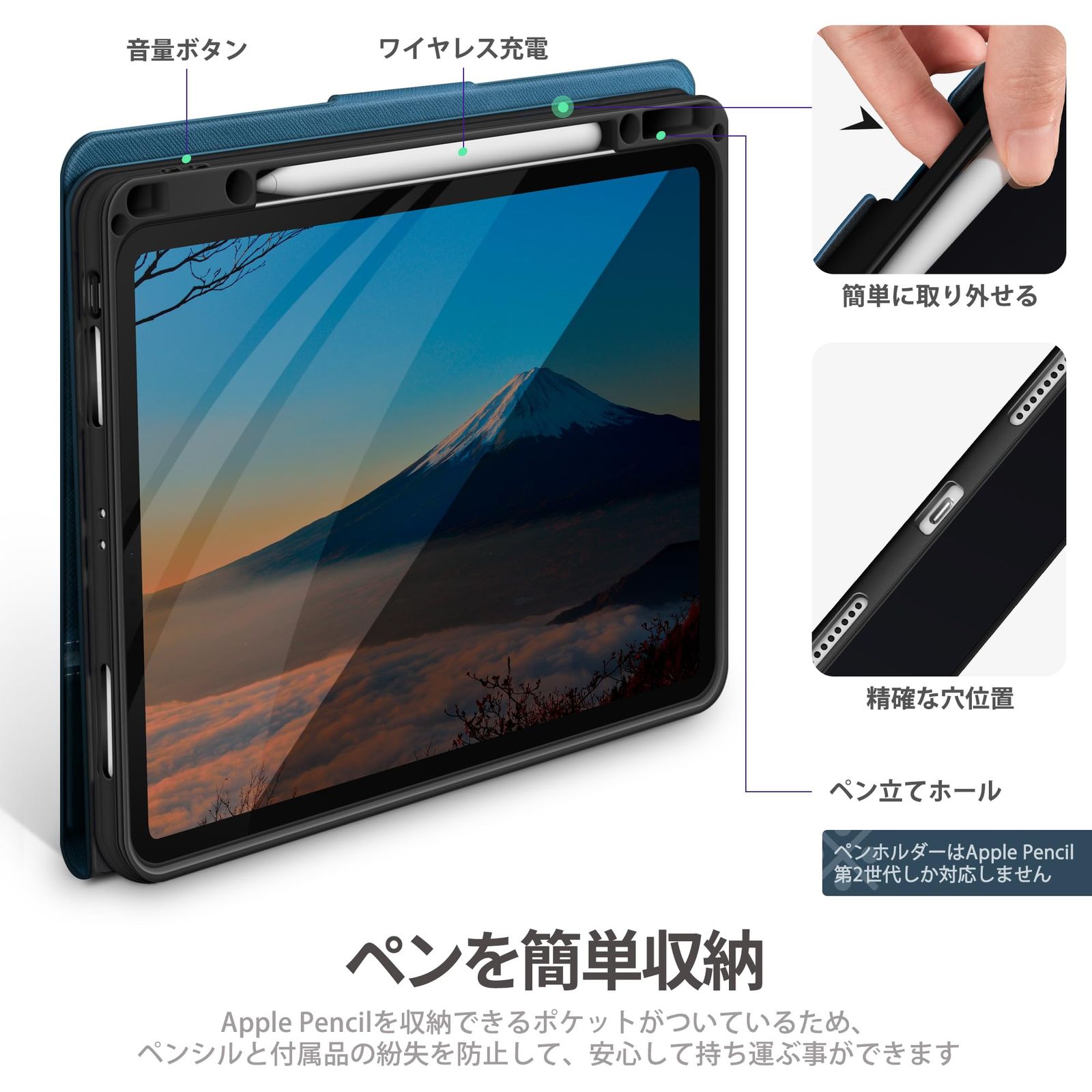 新品 KingBlanc iPad Pro 12.9 ケース 第6世代 2022 第5/4世代(2021