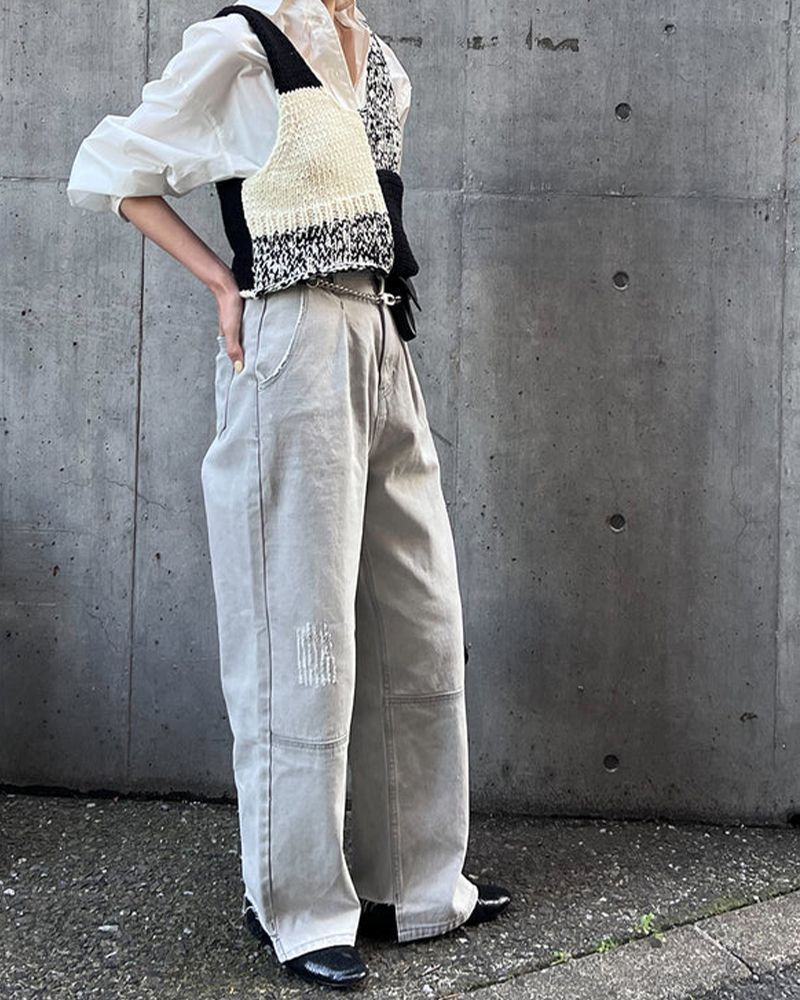 YENN イエン HIGH RISE TUCK WIDE ハイライズタックワイド y252