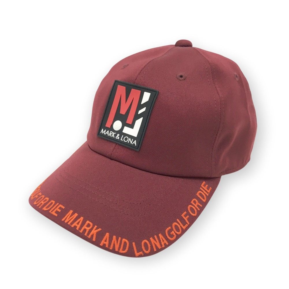 1*e様 MARK AND LONA マークアンドロナ ゴルフ　きャップ　未使用 MARK&LONA マークアンドロナ キャップ レッド系 FREE