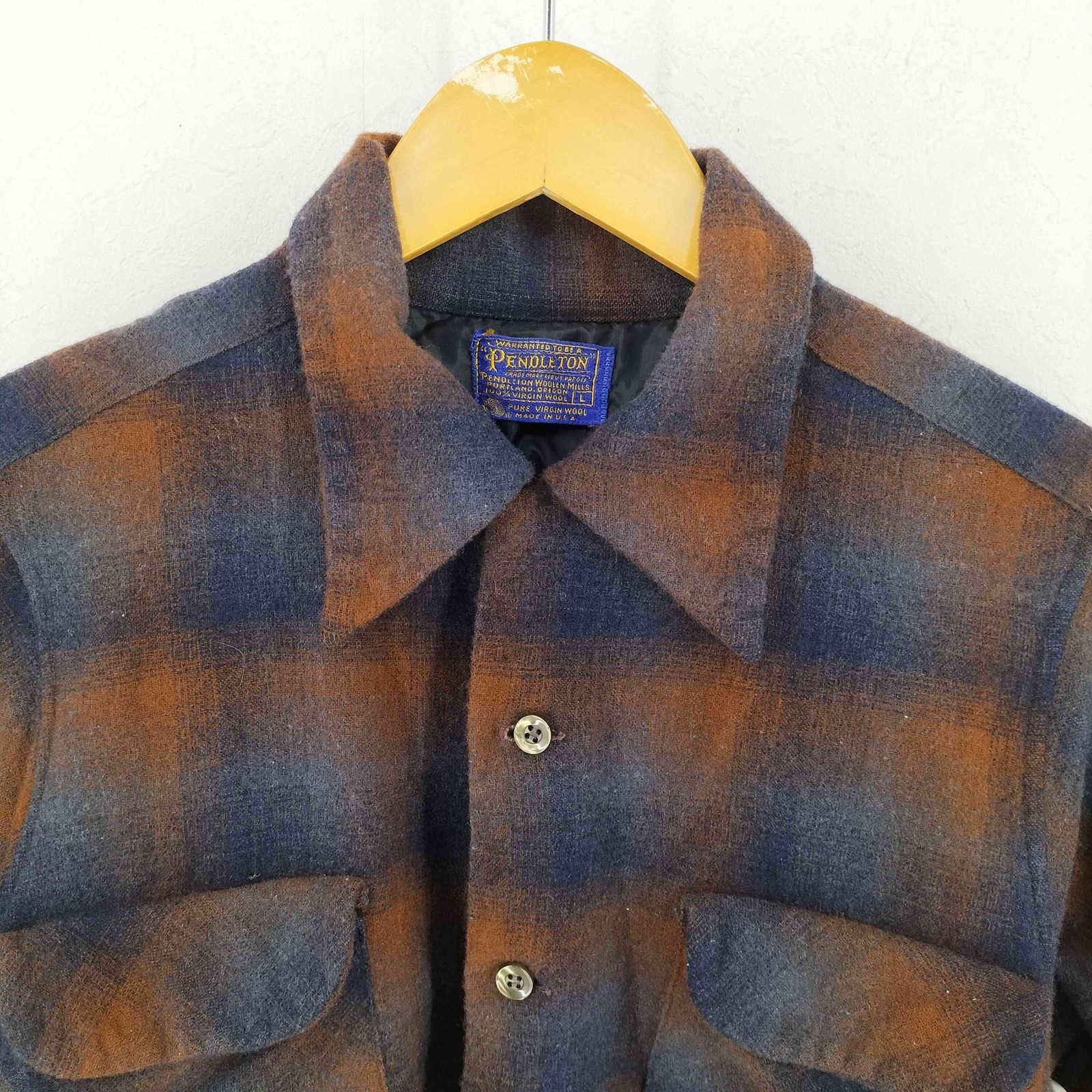 ペンドルトン PENDLETON 70S オンブレ ボードシャツ メンズ import：L