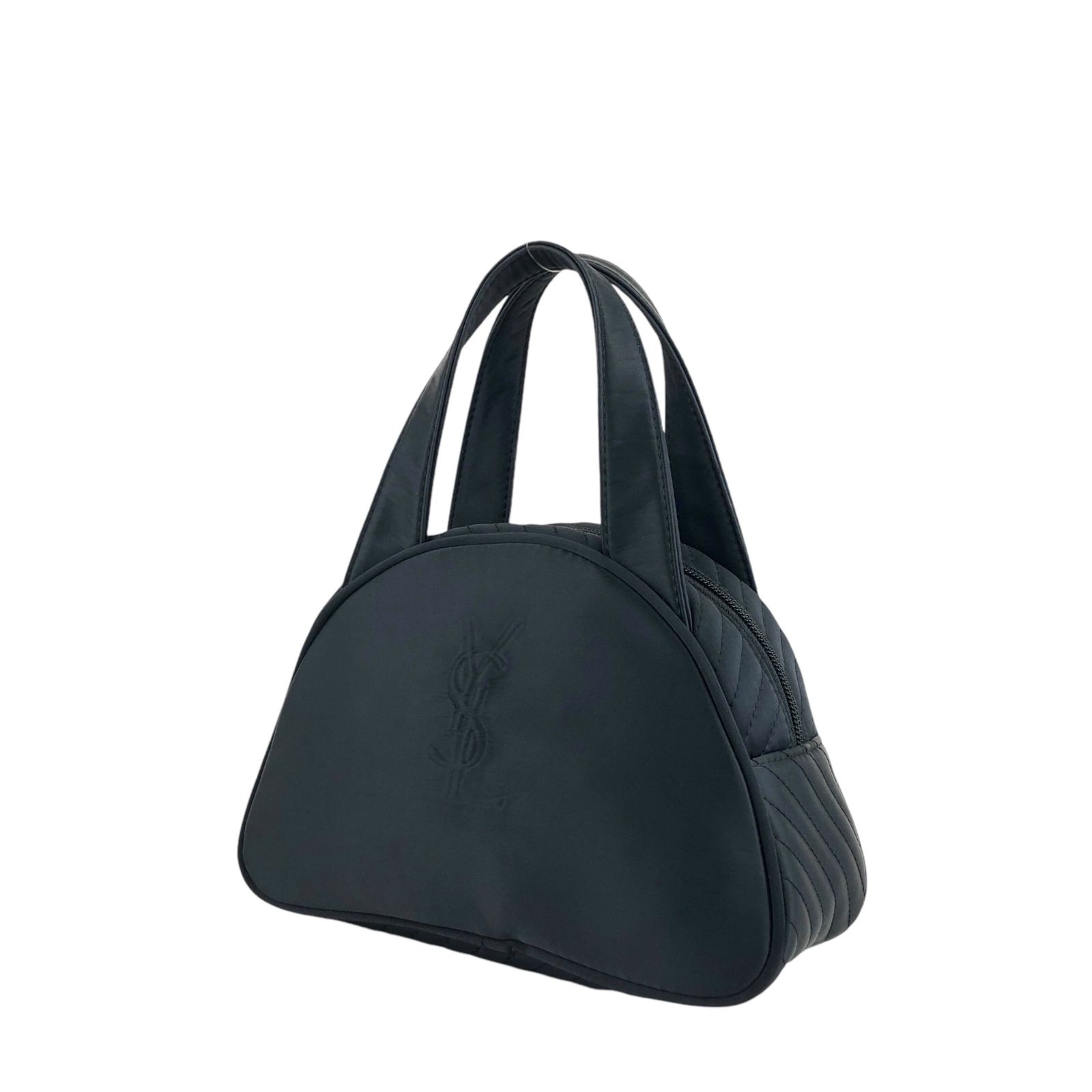 Yves Saint Laurent イヴ・サンローラン ハンドバッグ ネイビー YSL型 