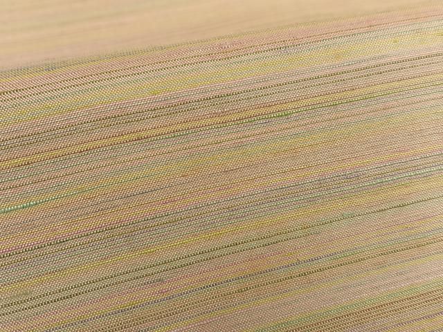 平和屋着物○紅花紬 米沢 横段文 正絹 逸品 AAAV7044zg - メルカリ