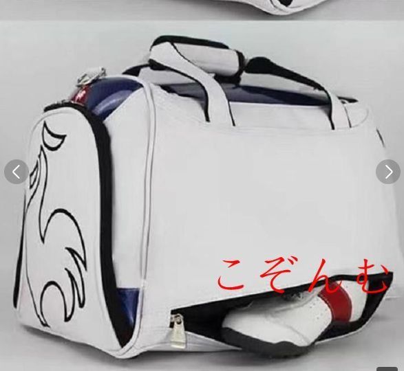 マルボンゴルフ ボストンバッグ エナメル MALBON GOLF エナメル ボストンバッグ シューズポケット付メンズ