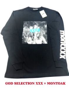 男女兼用 | 数量 コラボ GOD SELECTION XXX × MONTOAK ゴッド セレクション × モントーク 長袖シャツ ロンT ロングスリーブ | size S | ブラック
