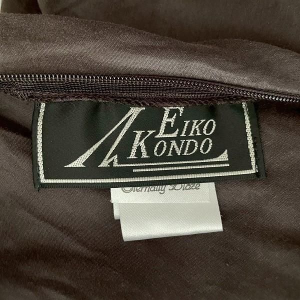 snc エイココンドウ EIKO KONDO ワンピース 42 こげ茶 ノースリーブ
