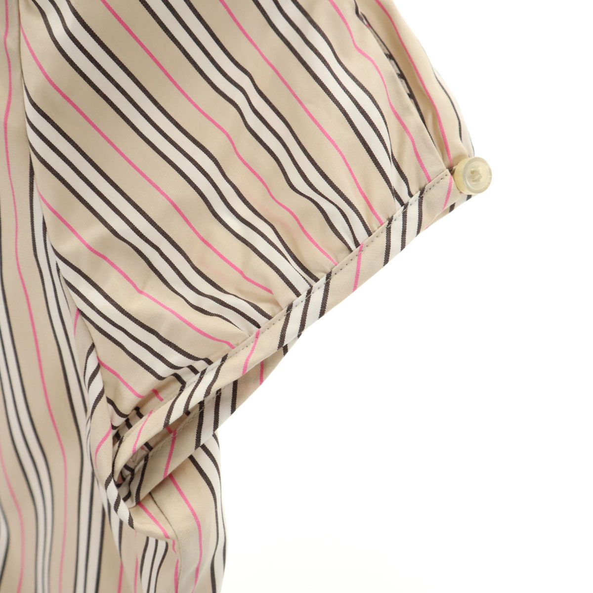 バーバリーブルーレーベル 長袖シャツ コットン 日本製 トップス レディース 38サイズ ベージュ系 BURBERRY BLUE LABEL BURBERRY BLUE LABEL - バーバリー ブルーレーベル 7分袖 シャツ