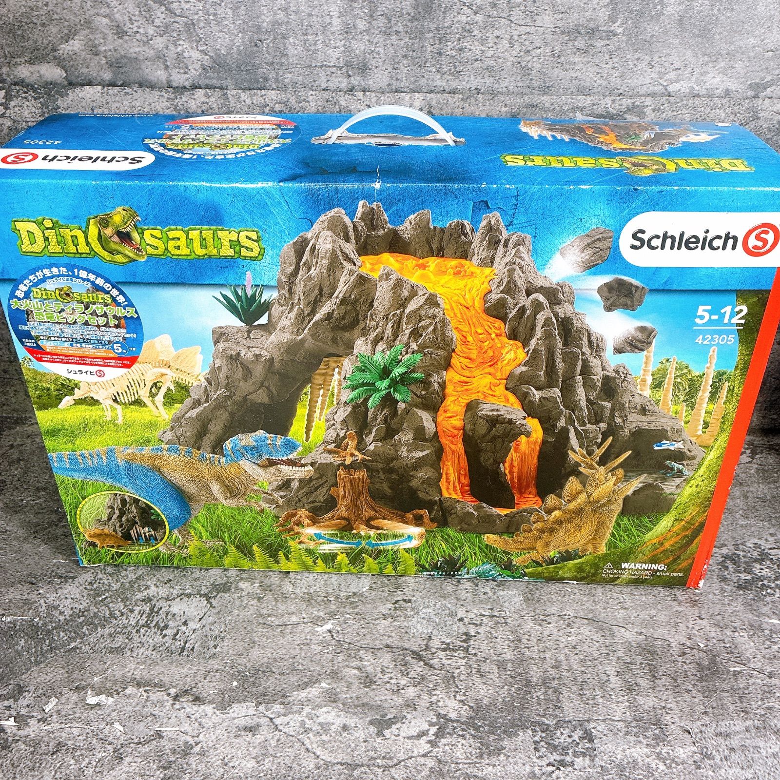 シュライヒ 恐竜 大火山とティラノサウルス恐竜ビッグセット フィギュア 42305 現状品