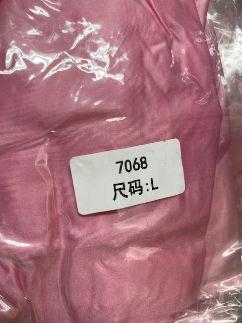 スーパーハイレグレオタード光沢桜色Lハーフシースルー