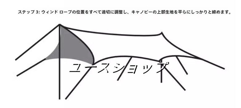 黒ゴム天幕を厚くした屋外キャンプピクニック庭砂浜雨除け日除け日除けオックスフォード布テント