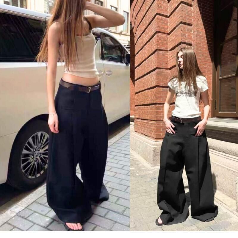 Fax Copy Express FaxCopyExpress wide leg suit pants ワイド