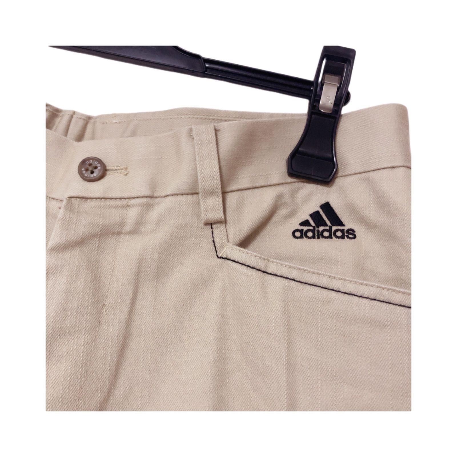 MB1 【美品】adidas アディダス チノパン ベージュ メンズ 85 オシャレ 