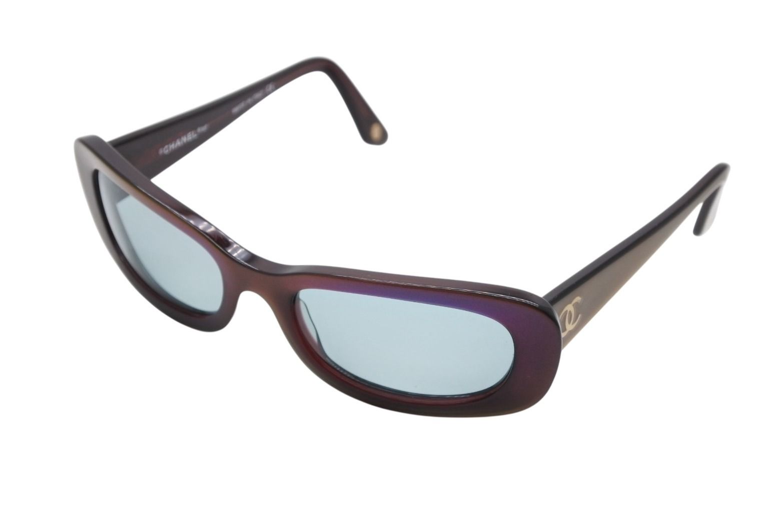 CHANEL シャネル スクエア サングラス アイウェア 5011 c.530|66 サイズ51□19 135 ココマーク 玉虫色 4b008310