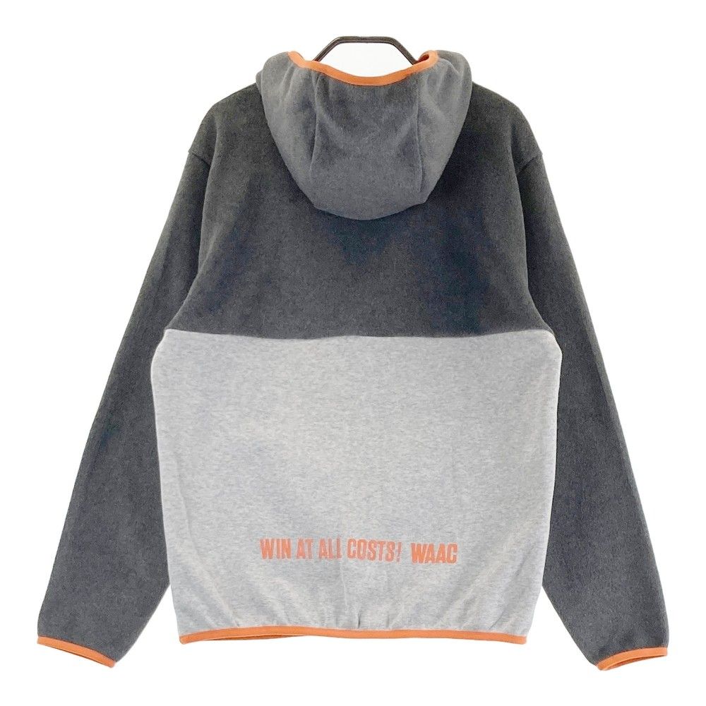 サイズ：1 WAAC ワック フリース切替 長袖パーカー グレー系