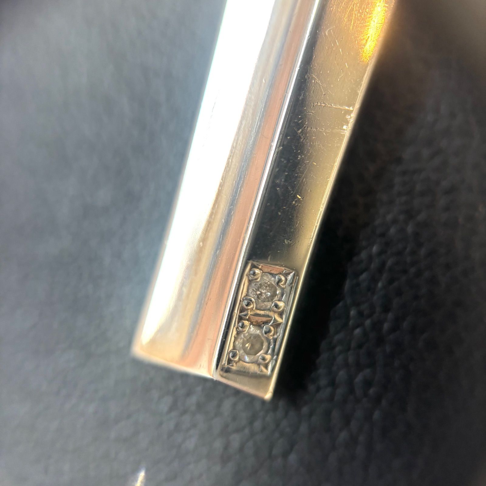 ◼️silvk+32◼️ 喜平 ペンダント ネックレス 天然ダイヤモンド0.04