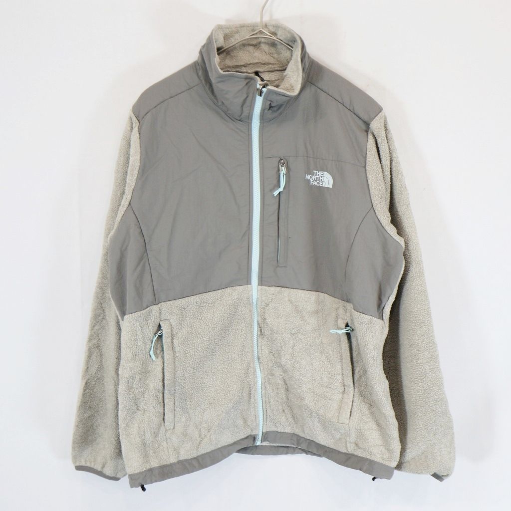 THE NORTH FACE ノースフェイス POLARTEC ポーラテック デナリフリースジャケット アウトドア グレー (レディース L) 中古  古着 N6065