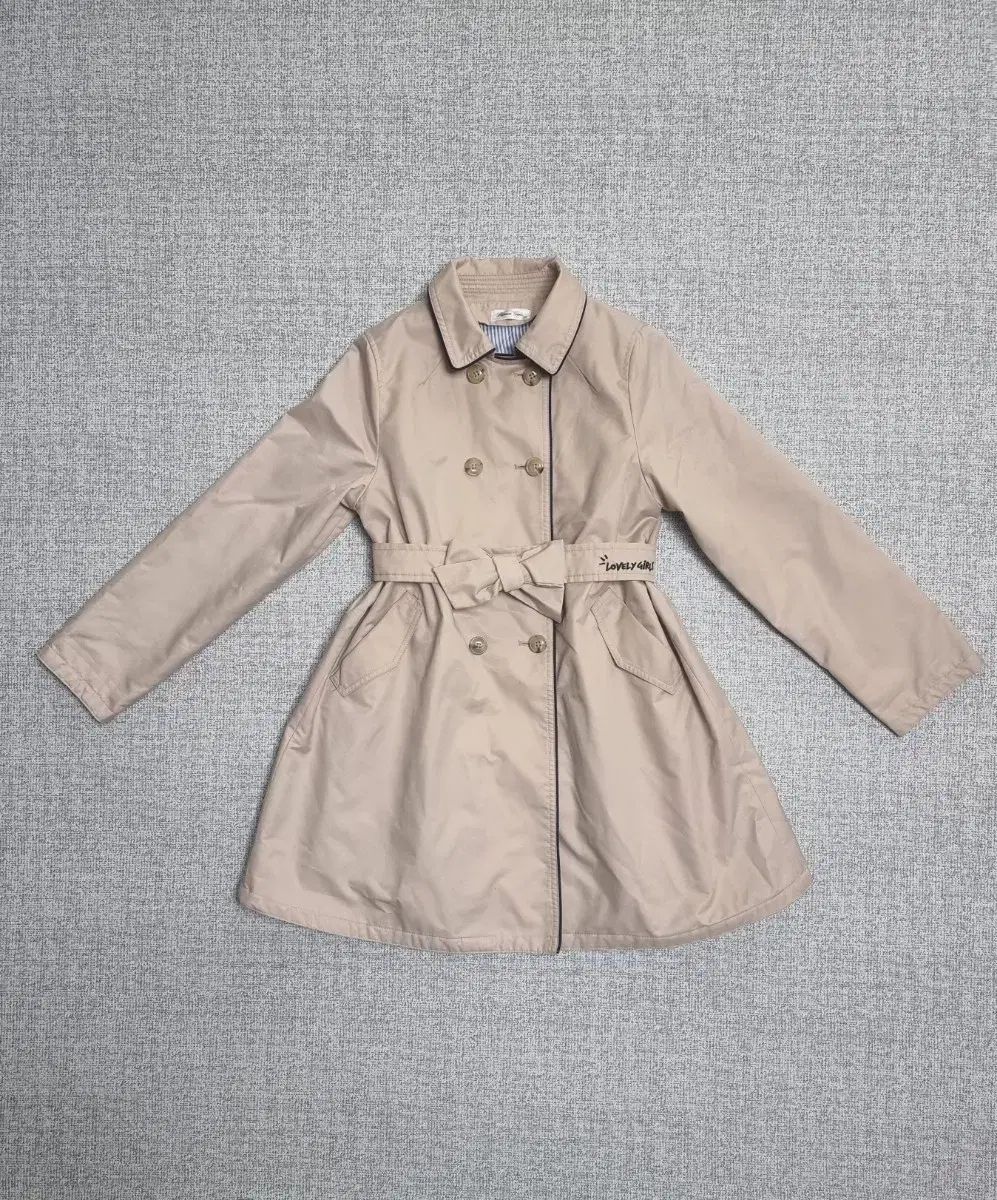 ローム ガールズ ベルト付き トレンチ コート 女の子用 150