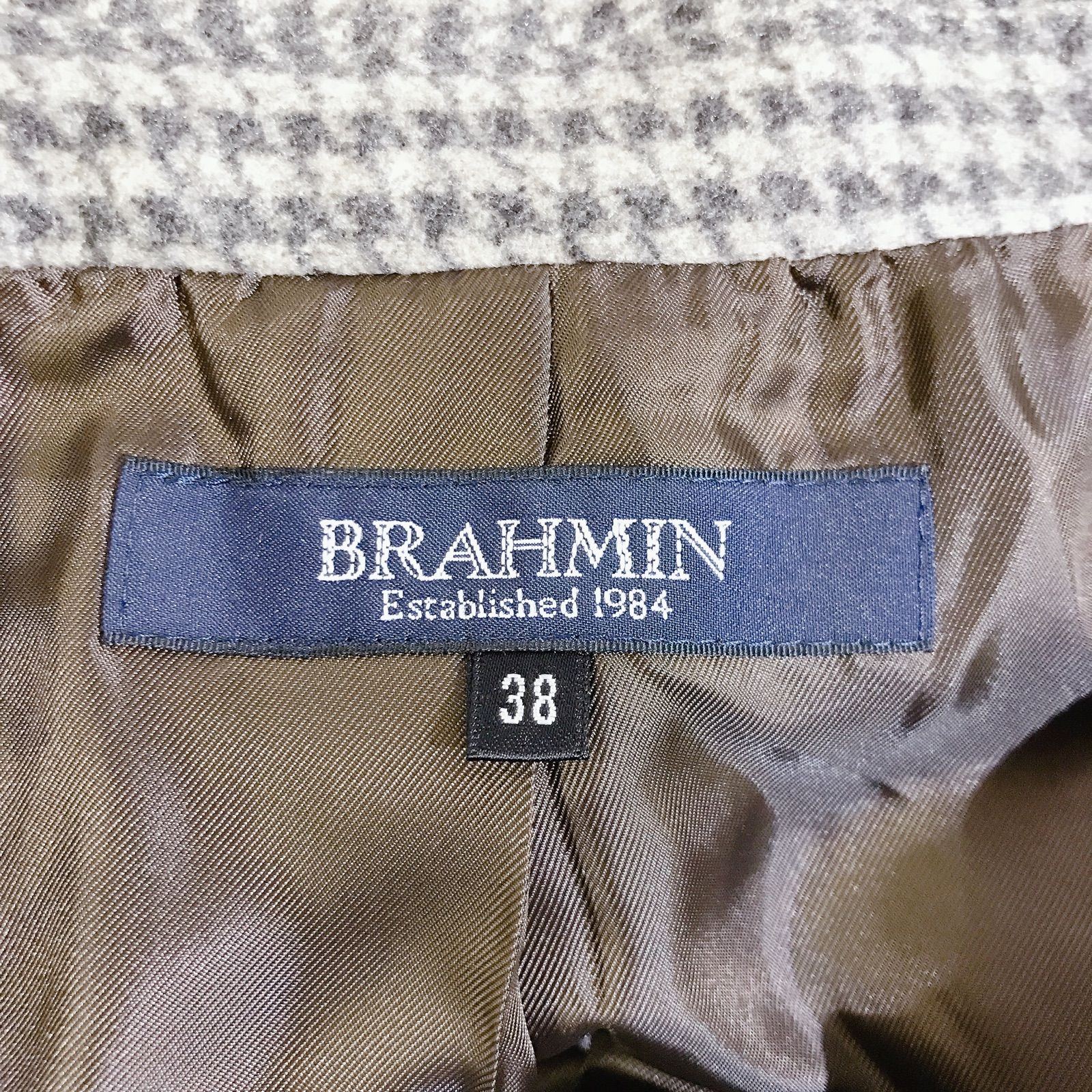 美品】BRAHMIN ブラーミン ダブルテーラードジャケット チェック