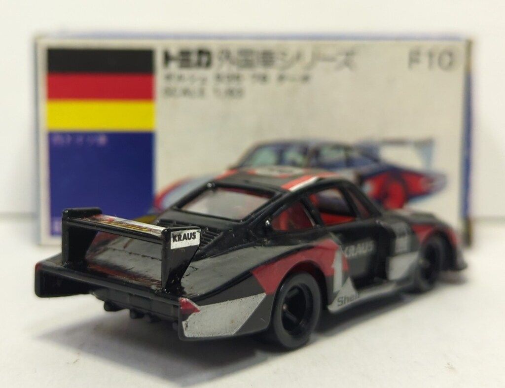 トミカ 青箱F10 ポルシェ 935-78 ターボ 黒色 日本製 トミカ 青箱F10 ポルシェ 935-78 ターボ 黒色 日本製 - メルカリ