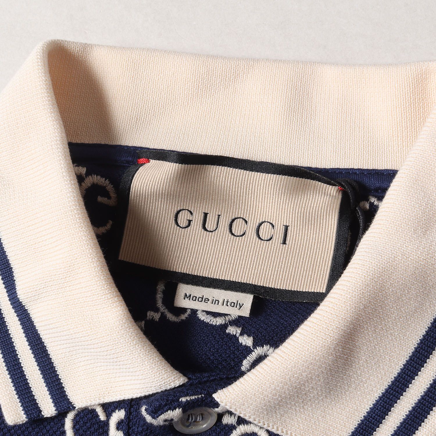 新品 GUCCI グッチ ポロシャツ サイズ:L 現行モデル GGモノグラム 