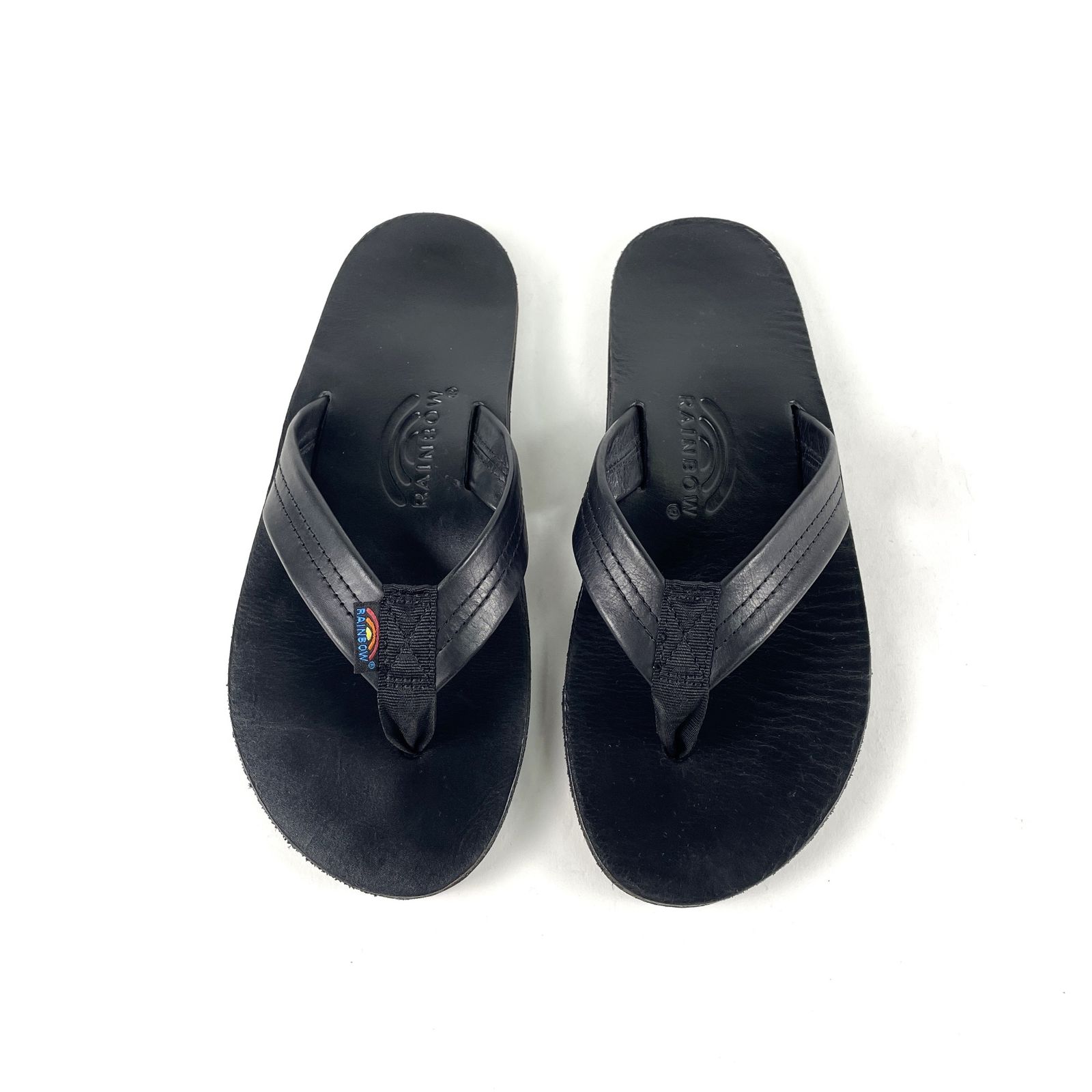 RAINBOW SANDALS レインボーサンダルズ クラシックレザーシングルレイヤーサンダル レザーサンダル トングサンダル Mサイズ ブラック