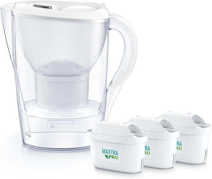 ブリタ 浄水器 ポット型 PFOS|PFOA除去試験済 ろ過水容量1.15L 全容量 2.4L 日本 マレーラ マクストラプロ ピュアパフォーマンス カートリッジ 3個付