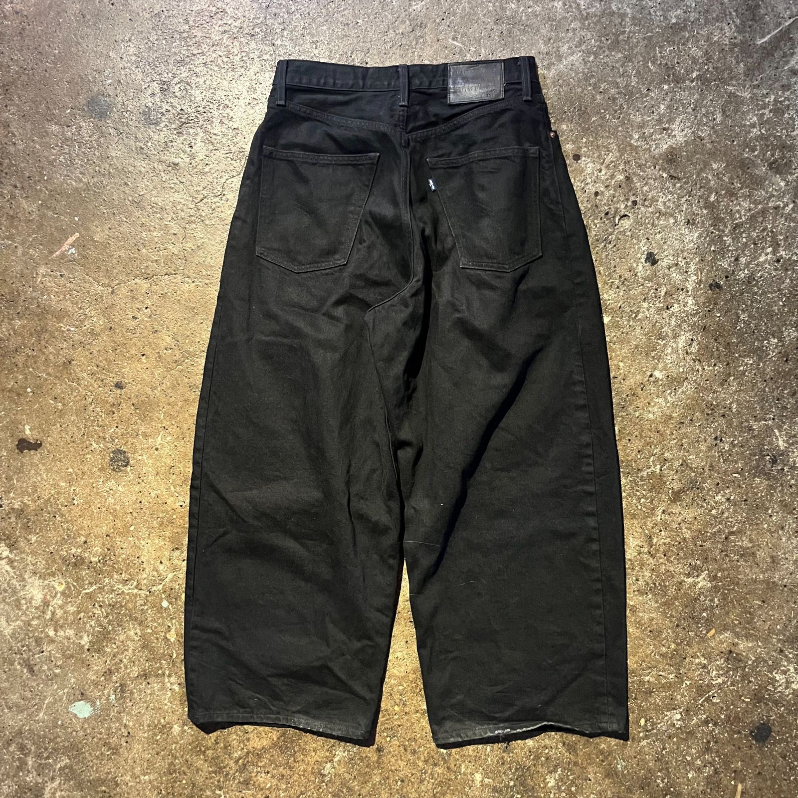 LEVI'S wide pleat cropワイドプリーツ W34 L32 Amazon.co.jp: Levi's