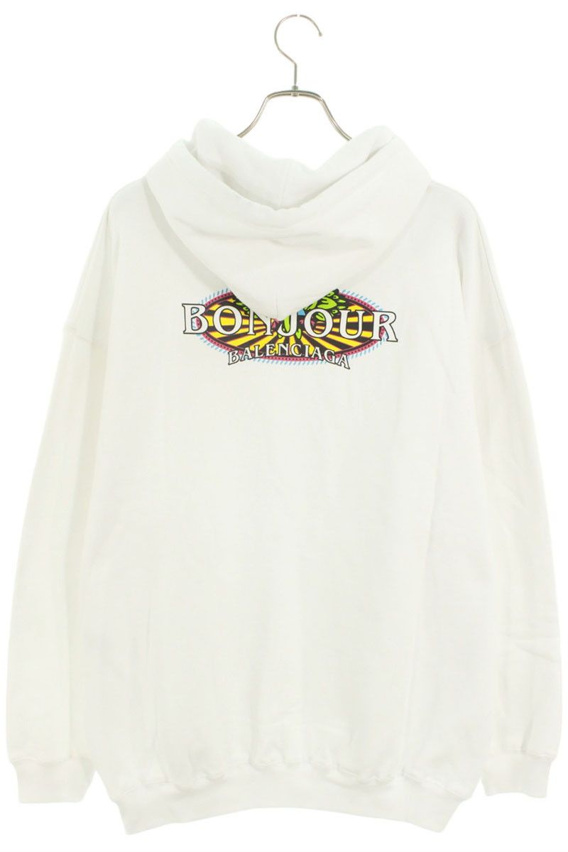 バレンシアガボンジュールパーカー BALENCIAGA バレンシアガ パーカー ボンジュール フーディ