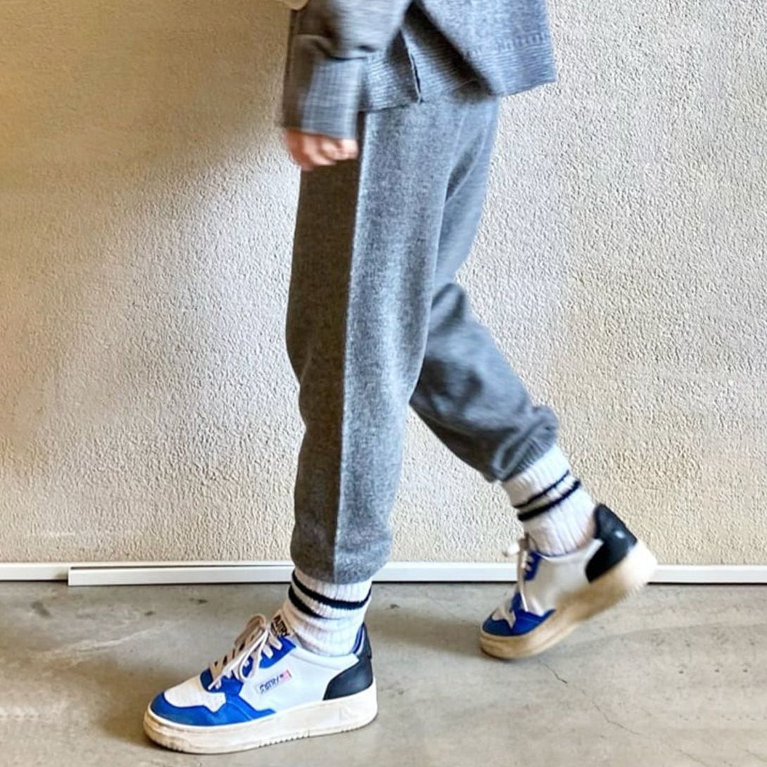 22AW｜ジャーナルスタンダードラックス メリノテンジクニットパンツ ボーダー 22AW｜ジャーナルスタンダードラックス メリノテンジクニットパンツ