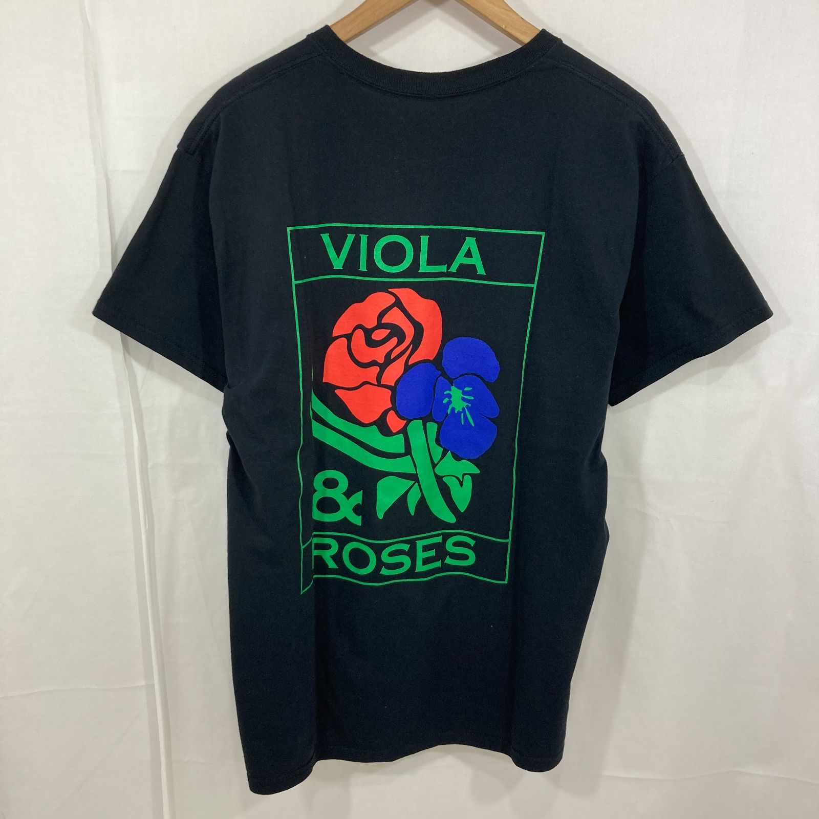 VIOLA & ROSES 半袖Tシャツ Lサイズ ブラック - メルカリ