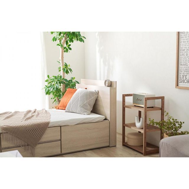 KB-3059SNS チェスト付ベッド