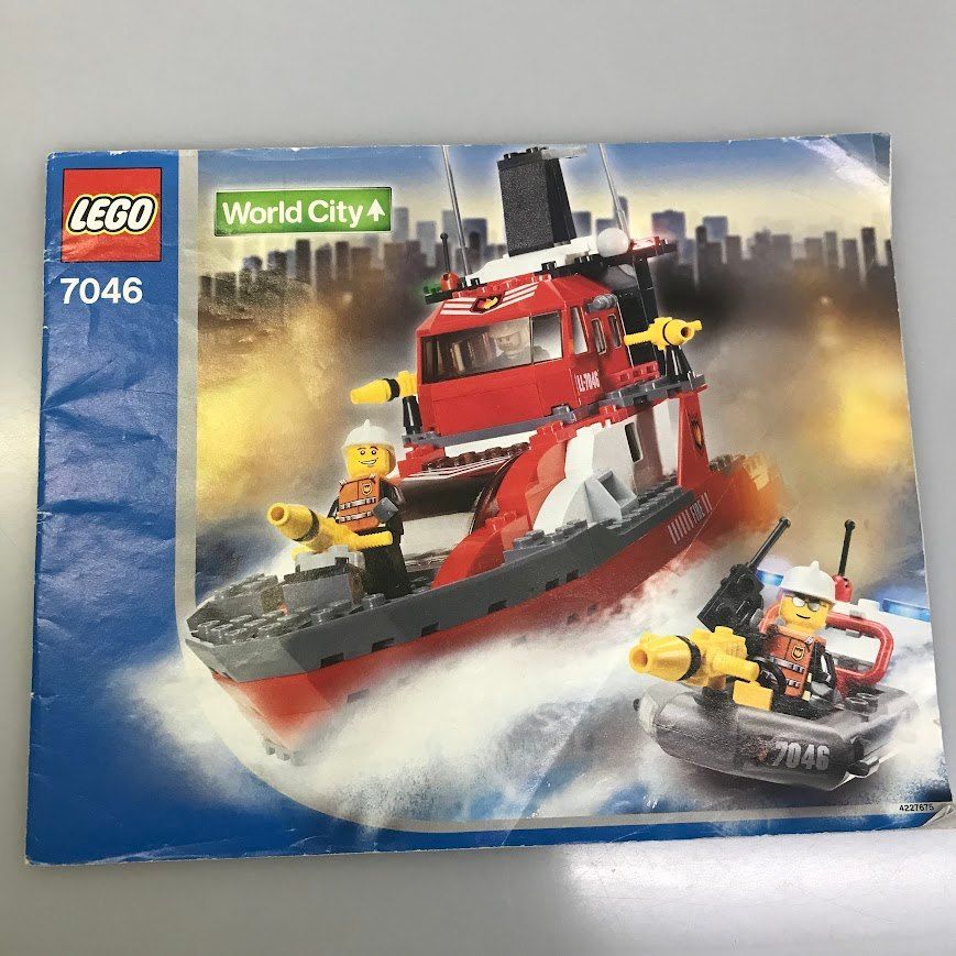 正規品 LEGO レゴ ワールドシティ 7046 消防指令船 HD-576-A 廃盤品 説明書付き 希少 371 - メルカリ