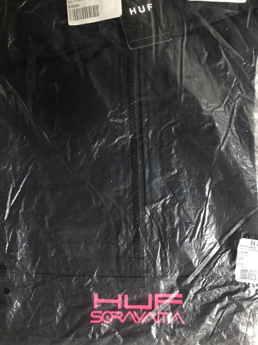 ハフ HUF × SORAYAMA ANORAK JACKET ナイロンジャケット ブラック M