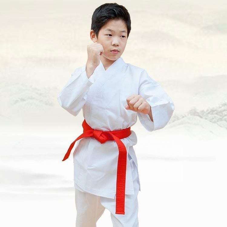 子ども用空手 胴衣セット （空手着 空手衣 授業用 上下白帯セット 空手  