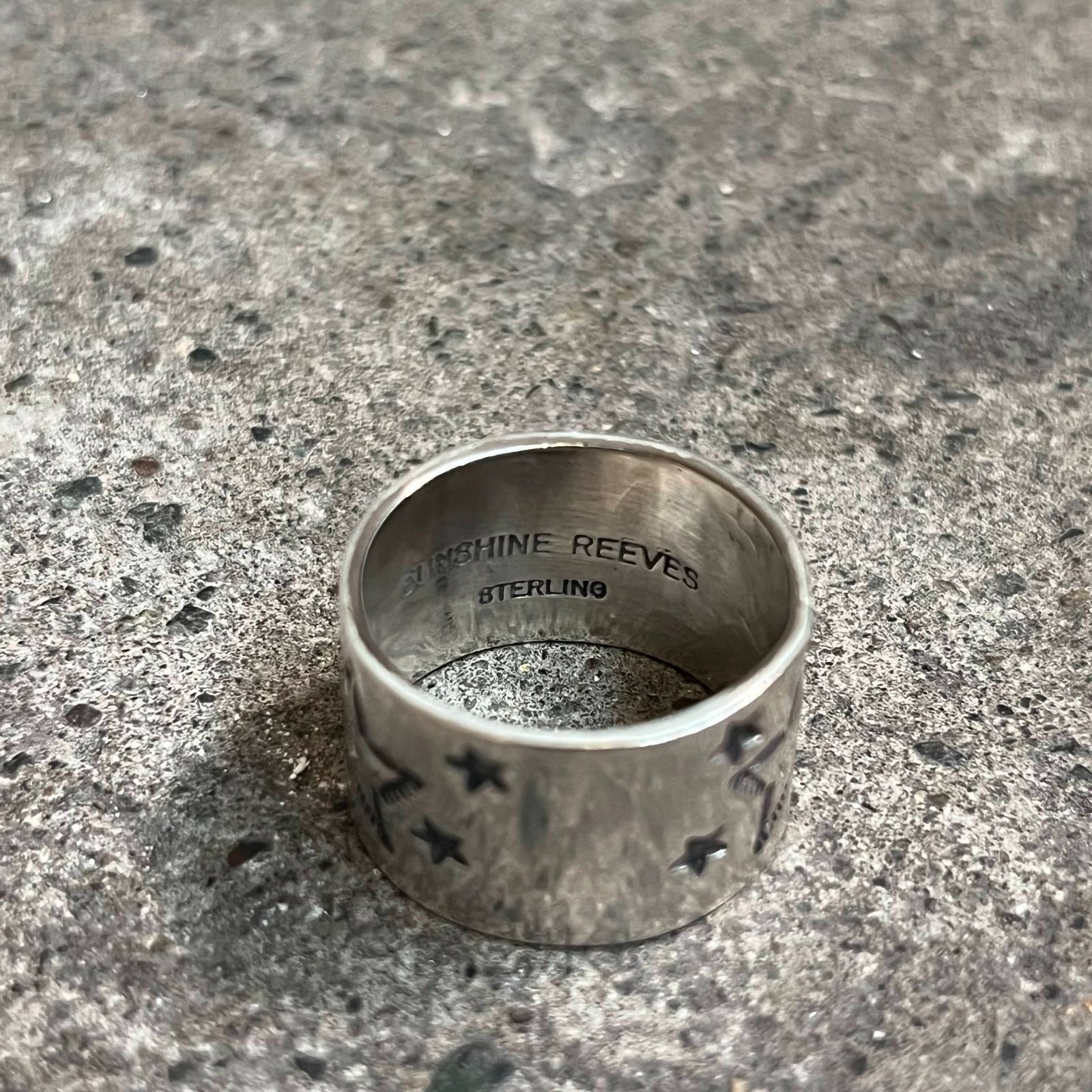 SUNSHINE REEVES スタンプリング スター 19号 STERLING SILVER