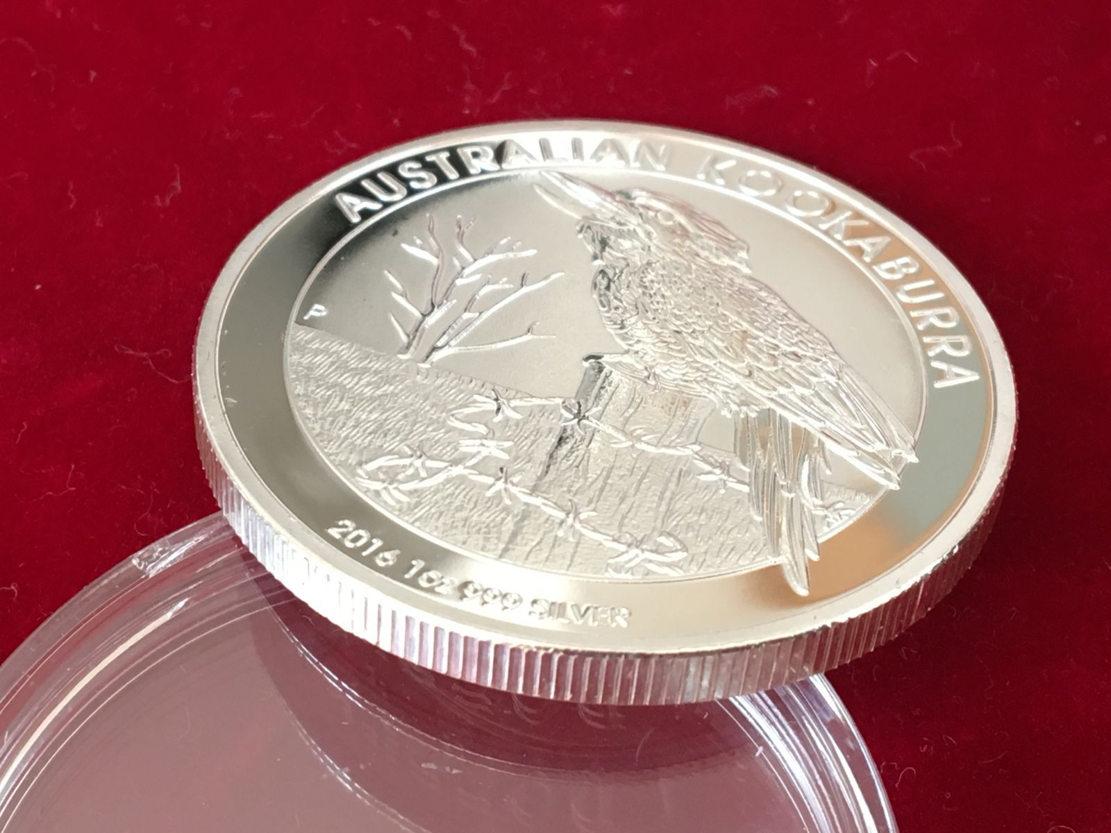 2016年オーストラリアエリザベスⅡ1oz カワセミ 記念銀貨コイン